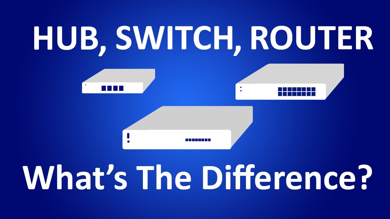 Hub, Switch and Router What's the Difference? YouTube