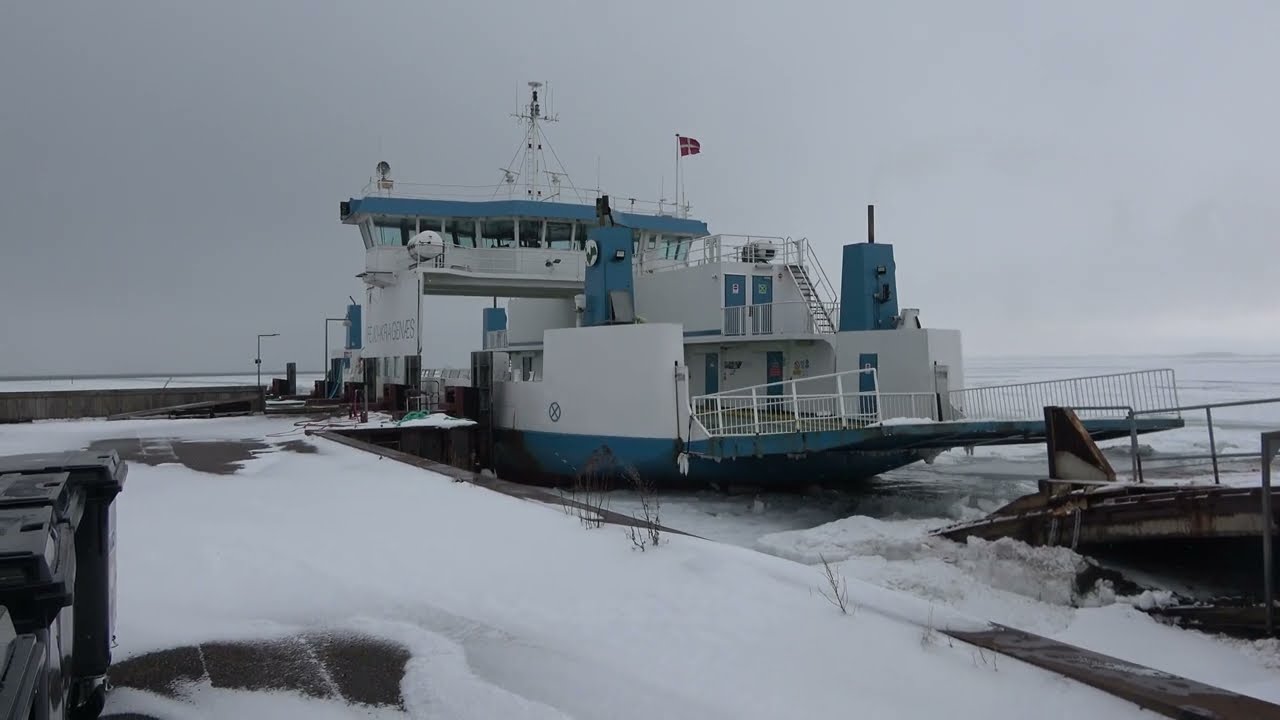 Kragenæs Havn og Bandholm havn is vinteren 8 -2-2026