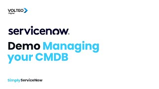 ServiceNow DEMO: CMDB Data Manager