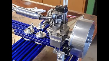 Testing OS FS-52s Surpass on dyno / Testen OS FS-52s Surpass auf Leistungsprüfstand