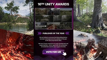 NatureManufacture - Publisher of the Year Nomination! 16th Unity Awards 2024
