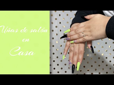 Uñas de salon en casa