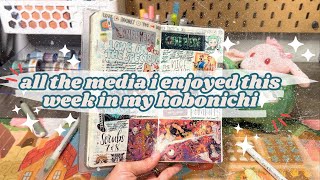 Hobonichi Weeks Media Journal / Book read, shows and movies watched for the week! 