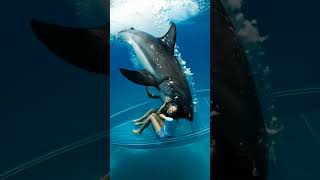 SharkAttack! Shark Bites Woman Off Yacht! Transparent Yacht Part10