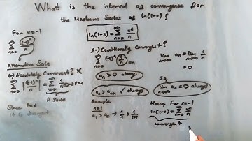 The interval convergence of Maclaurin Series of ln(1-x)