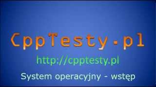 System operacyjny cz 1 - wstęp
