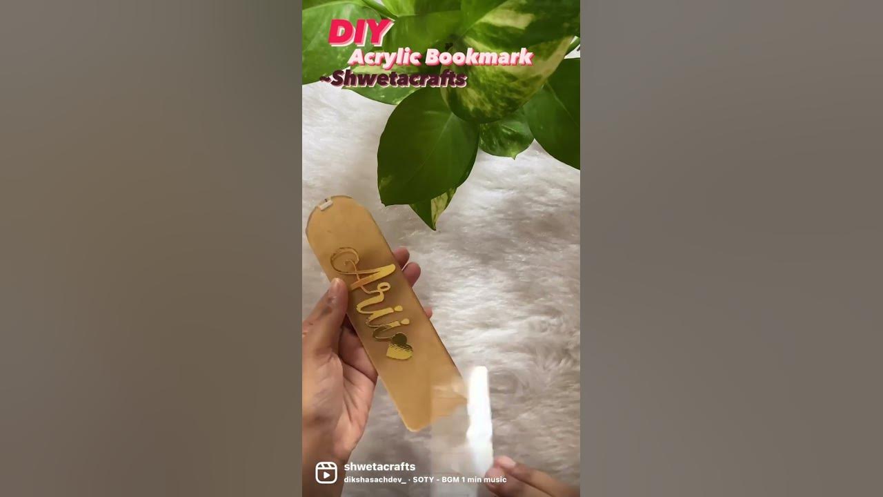 Permanent Vinyl DIY Craft Tutorial, How to Make Acrylic Bookmarks with  Vinyl Decals