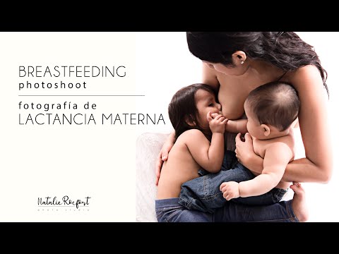 Tandem BREAST FEEDING: Professional Portrait Photoshoot BEHIND THE CAMERA