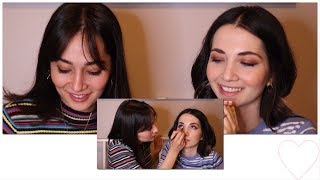 KARDEŞİM MAKYAJIMI YAPIYOR 😱😁🥰👈🏻