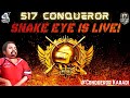 Pubg Mobile Live|S17 Conqueror Snake Eye|Hand Cam live |Road To 50k