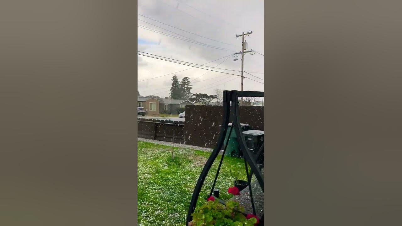 Snow in Manteca California