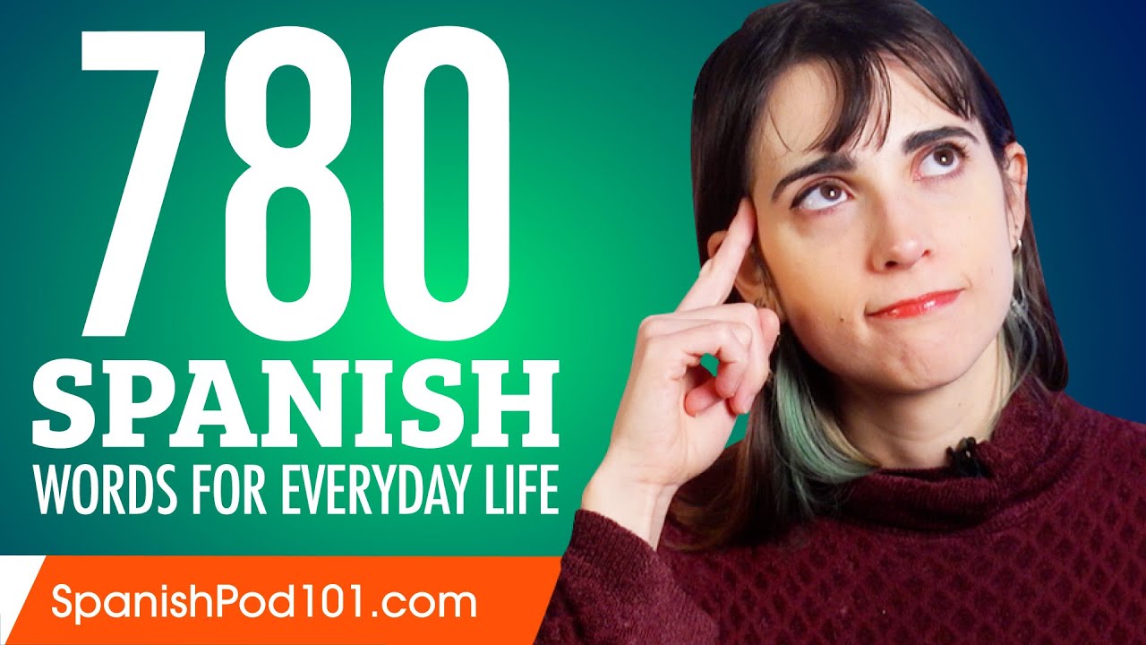 780 Spanish Words for Everyday Life Basic Vocabulary 39 YouTube