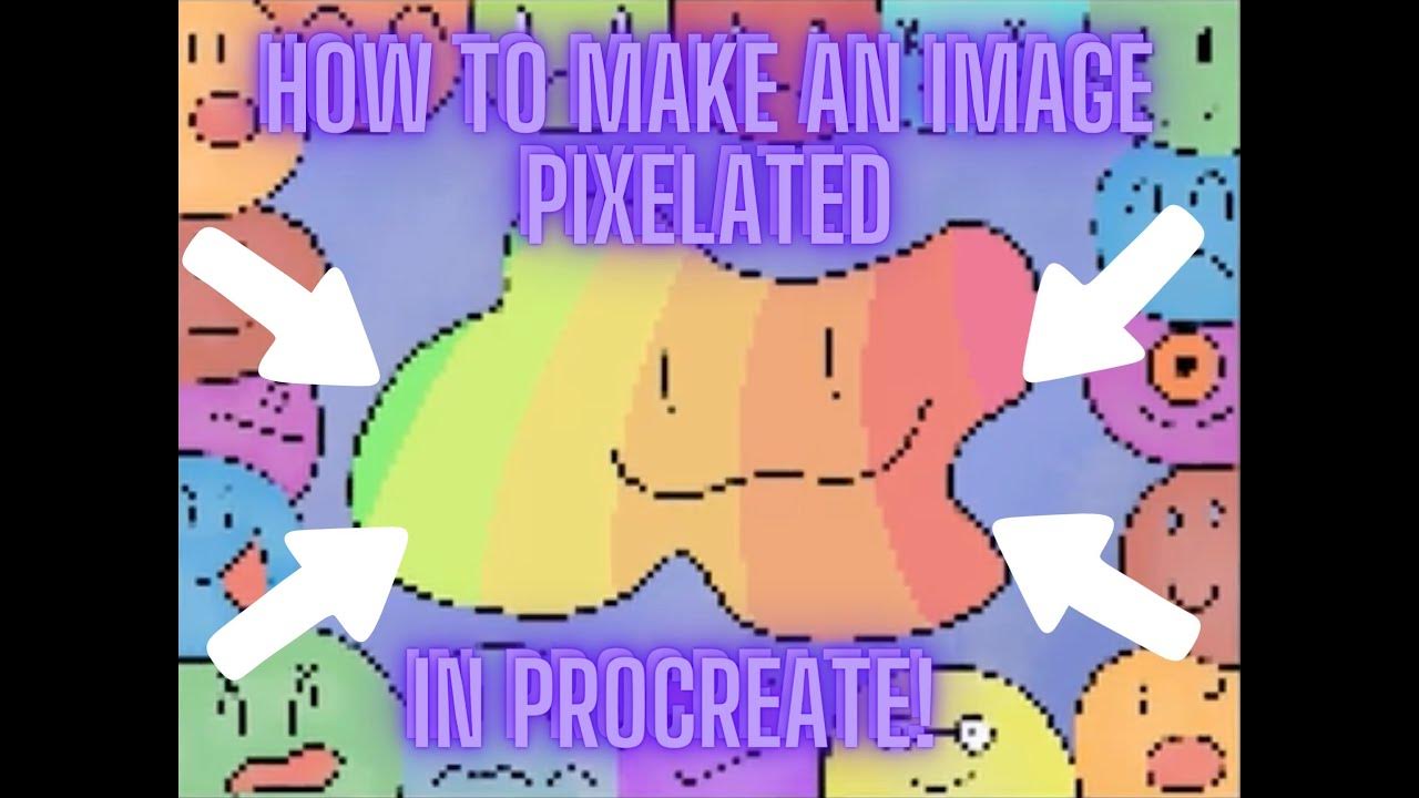 How to make any artwork pixelated in procreate! YouTube