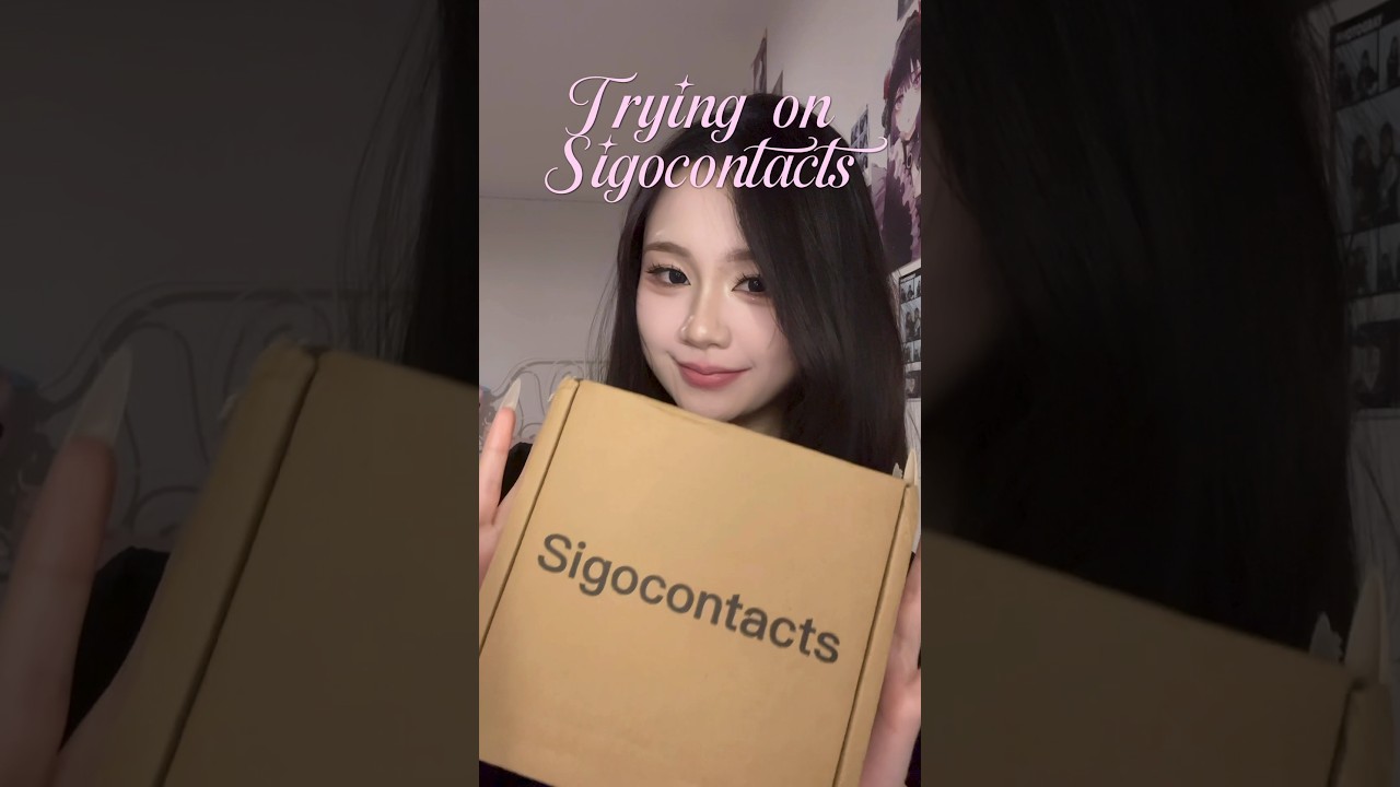 Trying On Sigocontacts With Me ❤︎