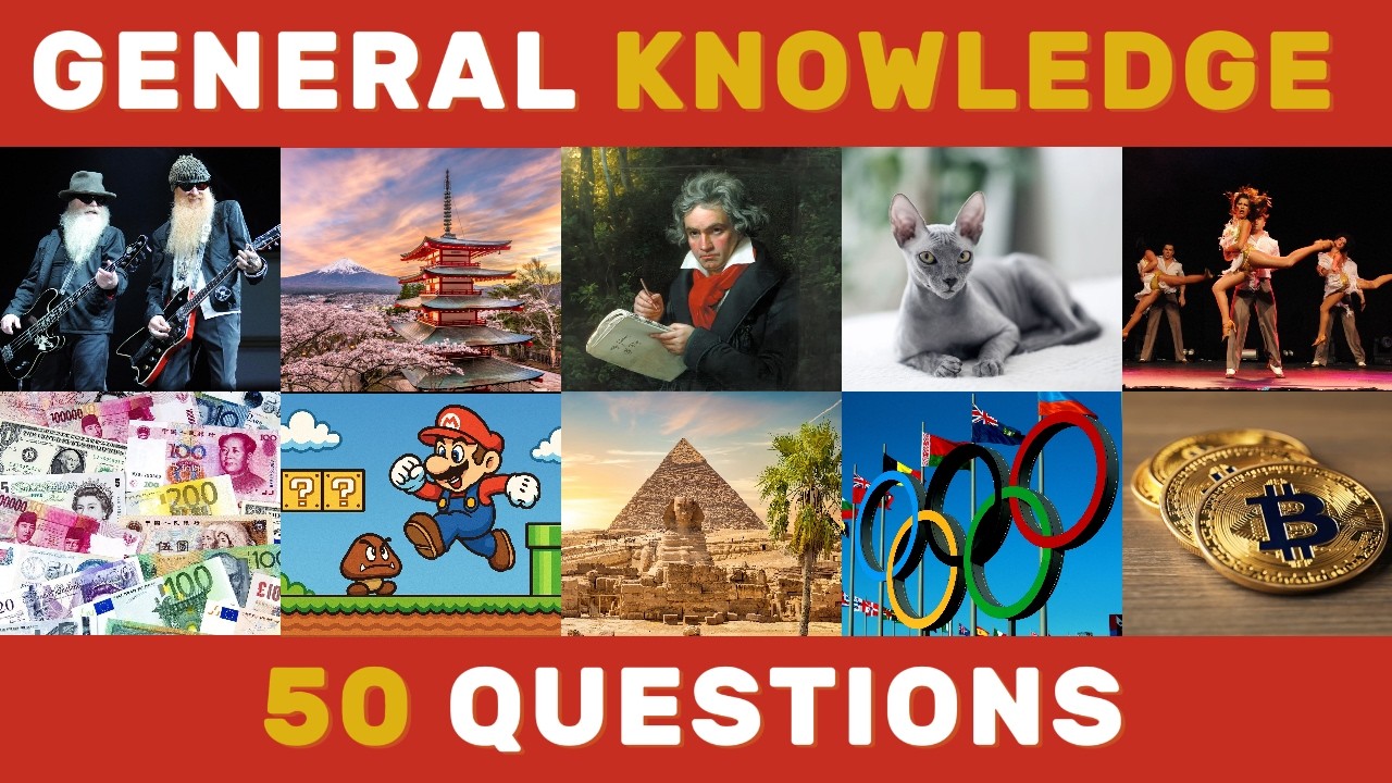General Knowledge Trivia Quiz 🧠 | 50 Questions - YouTube