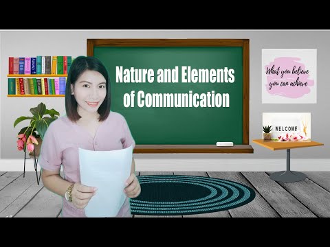 Nature And Elements Of Communication | Module 1