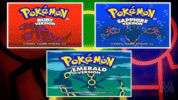 Pokémon Ruby/Sapphire/Emerald Opening and Title Screen