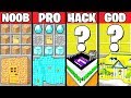 Minecraft Battle: SUPER HOUSE CRAFTING CHALLENGE - NOOB vs PRO vs HACKER vs GOD ~ Animation