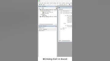 Blinking Cell in Microsoft #Excel | VBA MACRO #shorts