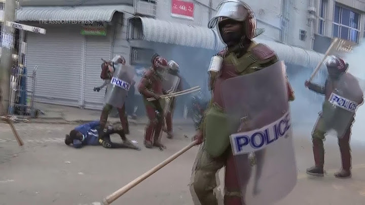 Clashes at anti-government protest in Kenya