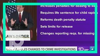 DeSantis announces a major legislative proposal that would change how crimes are handled