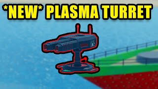 THE *NEW* PLASMA MEDIUM TURRET IS SO COOL! | Roblox SharkBite 2