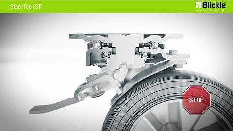 Blickle locking system: Stop-Top (ST) | castors with brakes