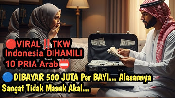 VIRAL‼️TKW Indonesia Dihamili 10 Pria Arab, Dibayar 100 Juta per Bayi! Alasannya Bikin Nangis...