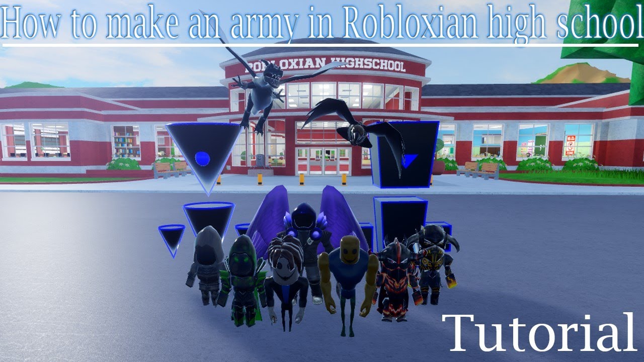 How To Make A Army In Robloxian High School Avatar Youtube - how to be sans robloxian high school youtube