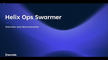 BMC Helix AI Agents | Ops Swarmer for ServiceNow