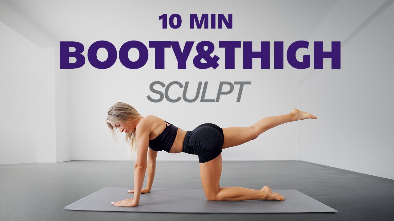 10-Min Booty & Thigh Burn – No Equipment, Low Impact Workout - YouTube