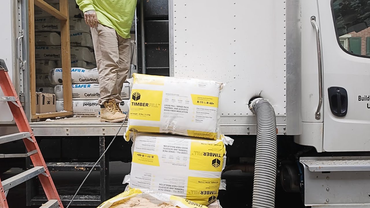 Blowing TimberHP Wood Fiber Insulation - Historic Reno Series (week 24)