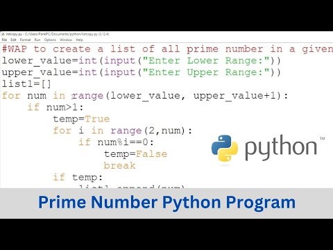 How to Write a Python Program to Generate All Prime Numbers in a Given Range - CSE GYAN Tutorials