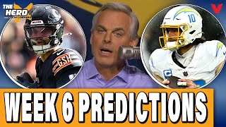Colin Cowherd’s NFL Week 6 Predictions: Bears-Commanders, Chargers-Dolphins | THE HERD Blazin' 5