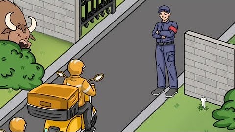 Tricky Twist Level 79 : Help The Shipper Get Past The Security Guard Walkthrough Solution