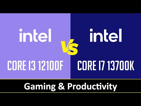 CORE I3 12100F vs CORE I7 13700K - Gaming & Productivity (RTX 3090 Ti)