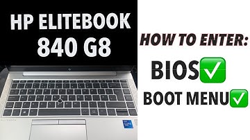 HP Elitebook 840 G8 - How To Enter Bios Settings (UEFI) & Boot Menu