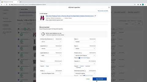 eBay Item Specifics Required Soon Fast Way to Update In Bulk