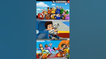 🐾PAW Patrol Rescue World Marshall, Rubble, Chase, Zuma, Rocky and Skye & Ryder #pawpatrol #shorts