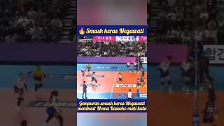 🔥Smash keras Megawati membuat Moma Bassoko mati kutu‼️Megawati hangestri #volleyball #smashmegawati