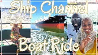 Vlog Day Date Sam Houston Boat Tour - Ship Channel Ride
