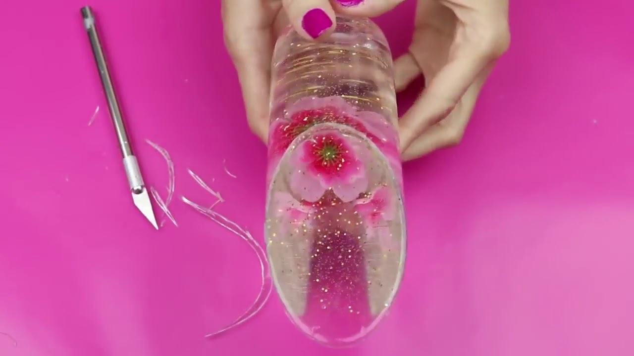 DIY Giant Flower Jelly Lipstick! How To DIYs Easy Room Decor or Storage Idea - Cool DIY Project!