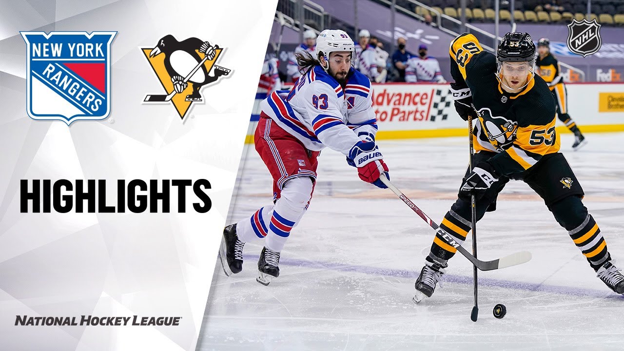 Rangers Penguins 3/7/21 NHL Highlights YouTube