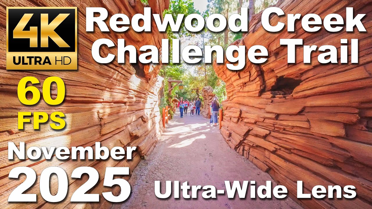 Redwood Creek Challenge Trail [4K/60fps] - Disney California Adventure