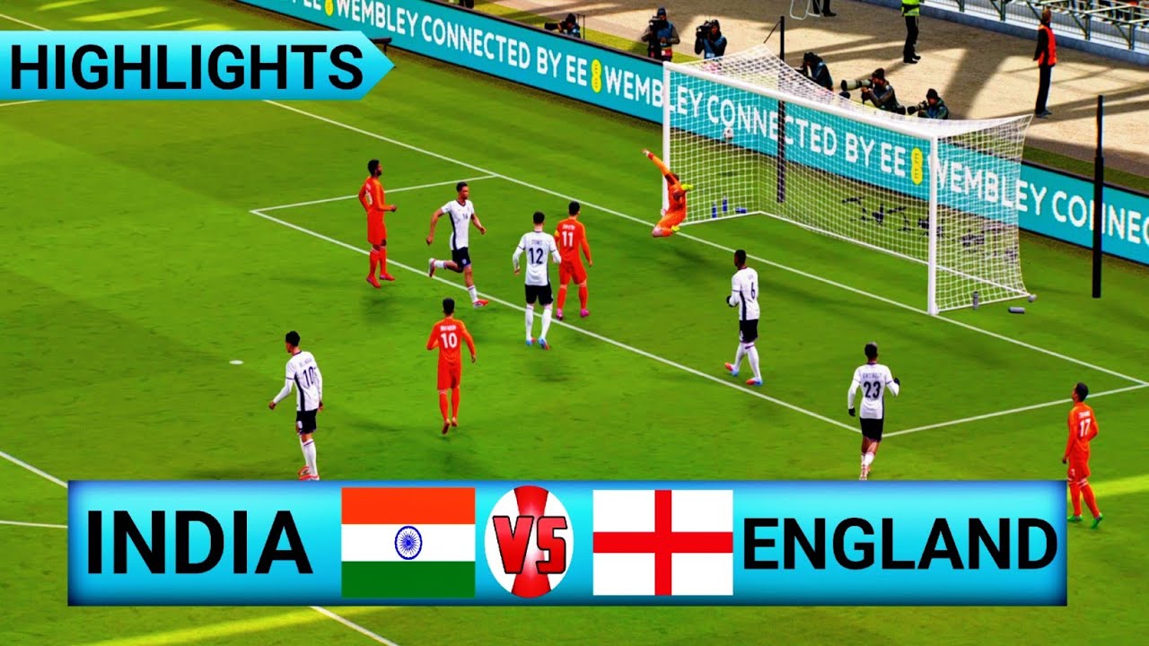 🇮🇳 INDIA vs ENGLAND 🏴󠁧󠁢󠁥󠁮󠁧󠁿 | भारत बनाम इंग्लैंड फुटबॉल मैच | eFootball (4K) Gameplay 