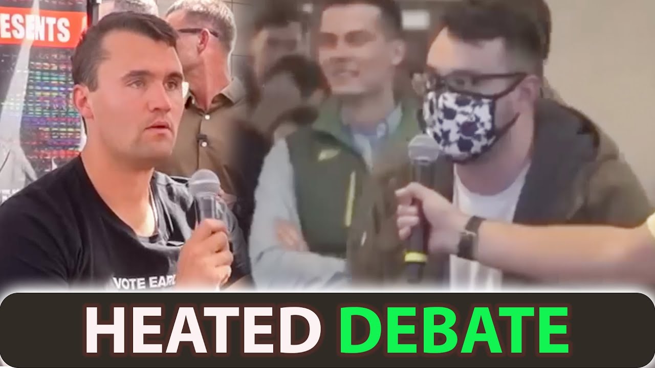 Liberal Masks Charlie Kirk CRUSHES Liberal Mask-Wearing Student in Heated Debate! 🔥😱 ...