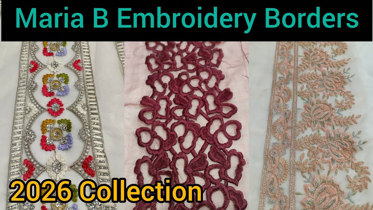 Maria B New  Embroidery Leftover patches 2026 Collection 