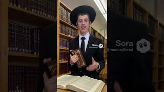 AI Aaron loves the Kitzur Shulchan Aruch #ai #aitorah #aijewish #aiyeshiva #airabbi #sora2 #aivideo