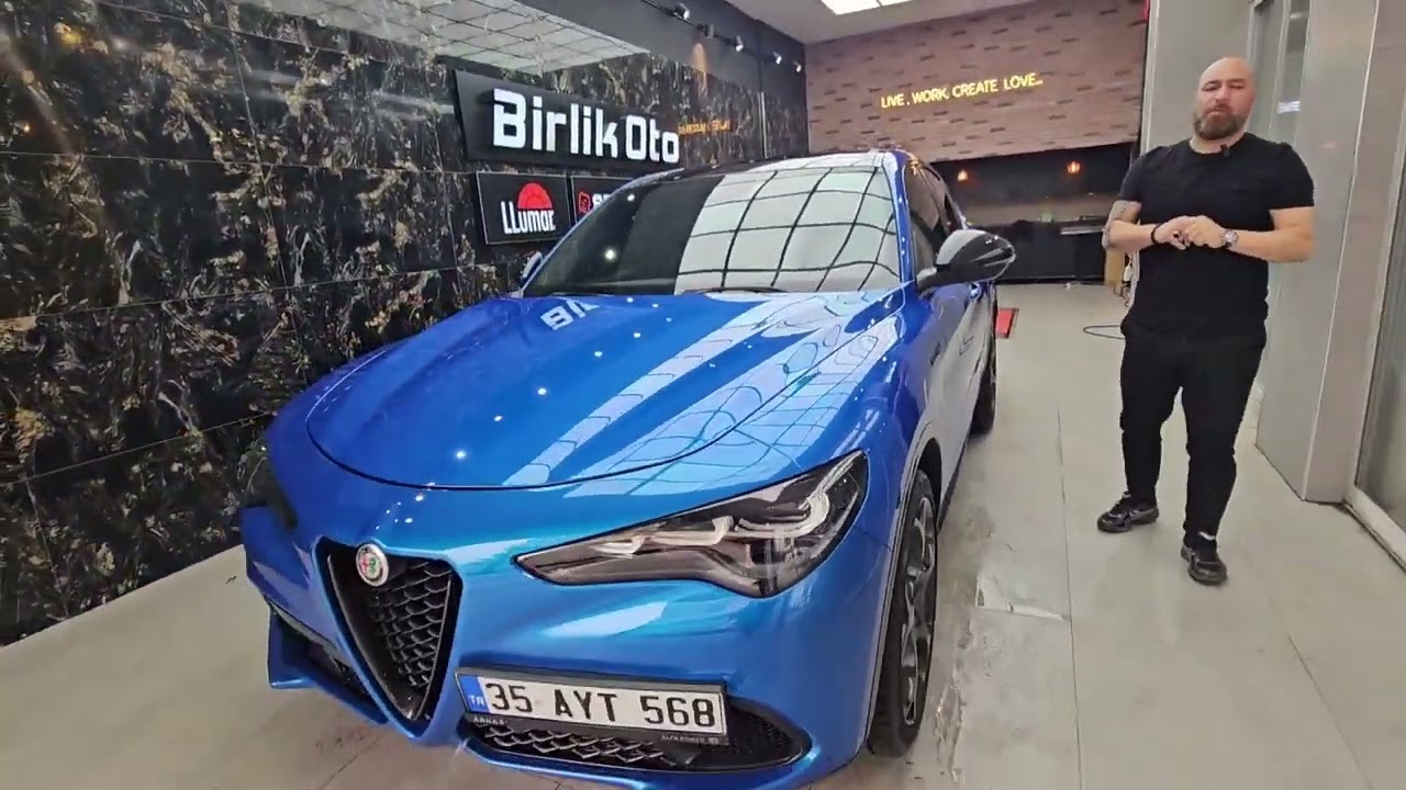 Alfa Romeo Stelvia Eski Ppf Sökme  Stek Boya Koruma Filmi Uygulaması