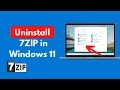 How to Uninstall 7ZIP in Windows 11 (New)